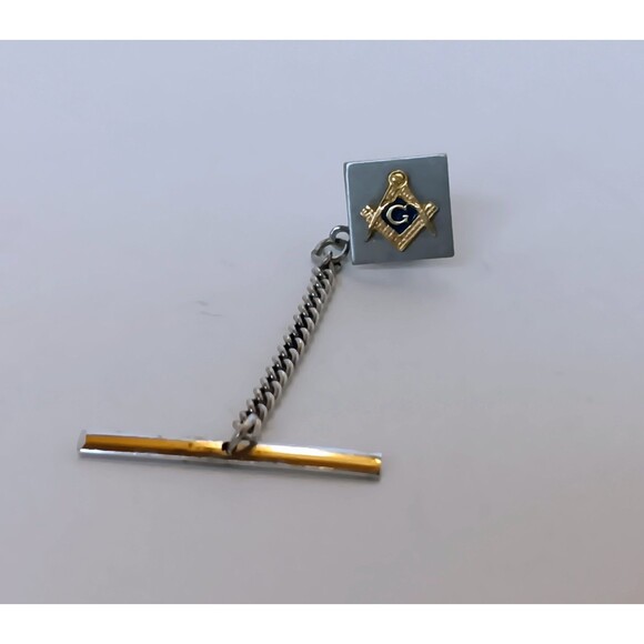 Vintage Masonic Square & Compass Tie Tac / Lapel Pin 12 mm - Picture 6 of 12